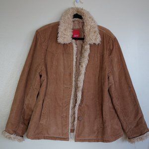 Espirit Corduroy Coat Outerwear Size XL